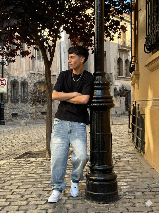 BAGGY DENIM LIGHT BLUE